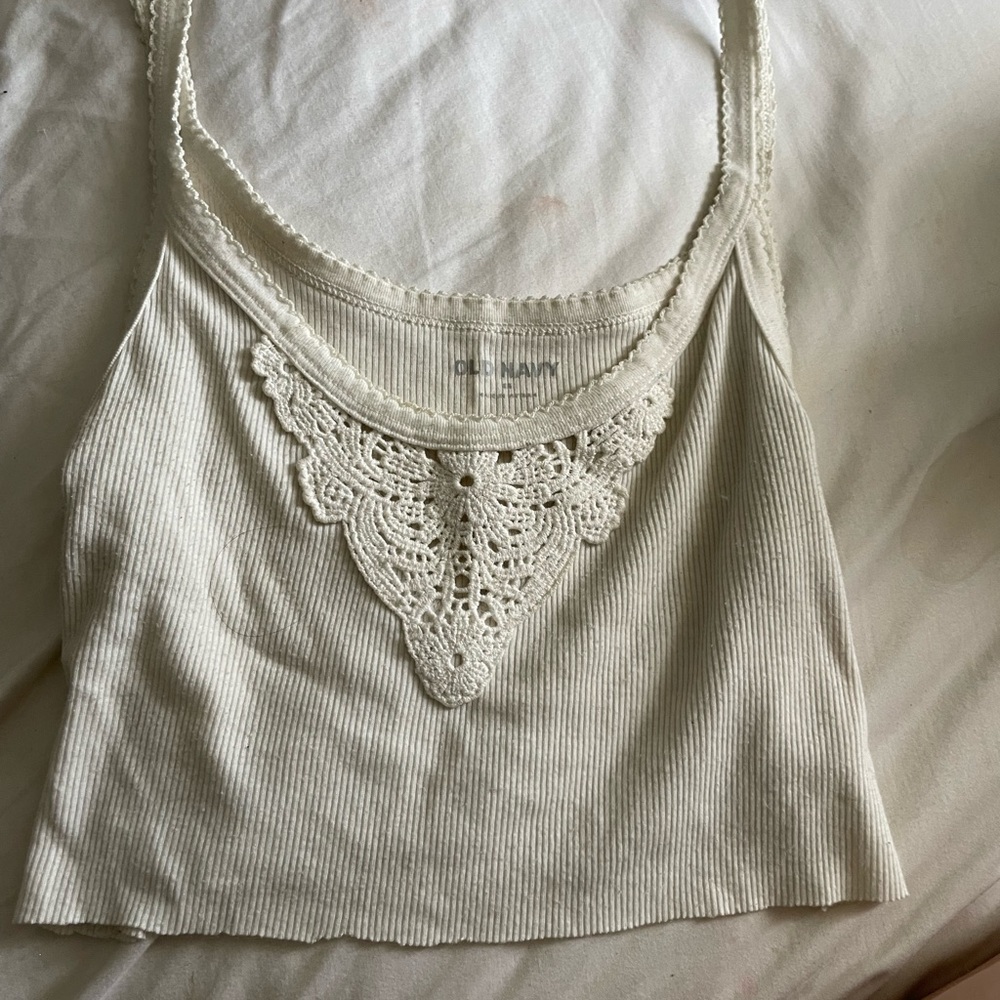 Old Navy Cream Lace Camisole